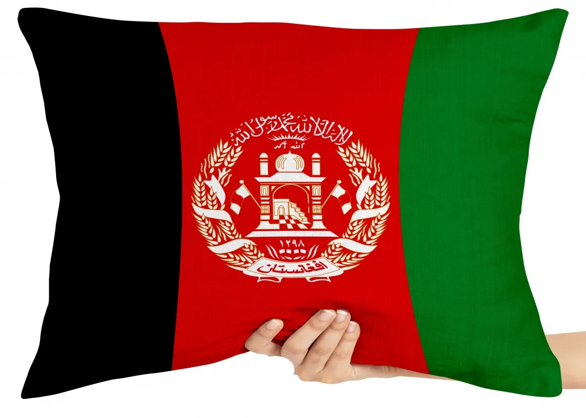 Almofada Gigante para sofá puff sala bandeira Afeganistão