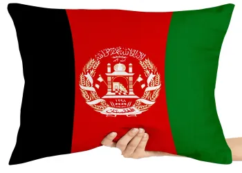 Almofada Gigante para sofá puff sala bandeira Afeganistão