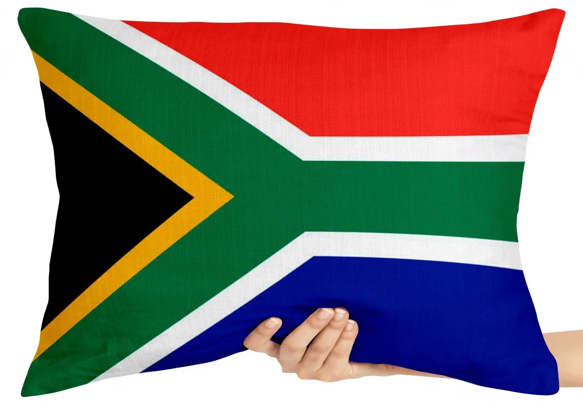 Almofada Gigante para sofá puff sala bandeira Africa do sul