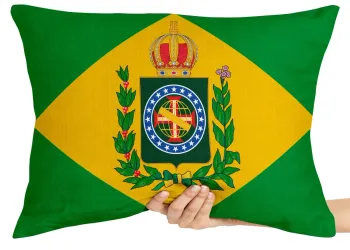 Almofada Gigante para sofá puff sala bandeira Brasil imperial monarquia