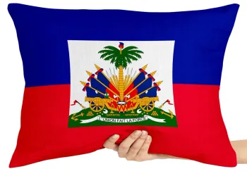 Almofada Gigante para sofá puff sala bandeira haiti ilha caribe