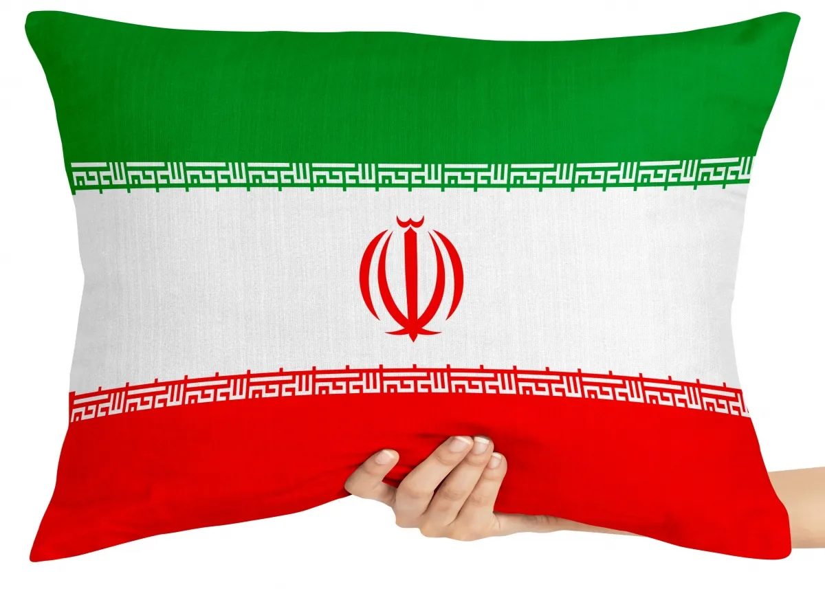 Almofada Gigante para sofá puff sala bandeira Irã República Islâmica Imagem