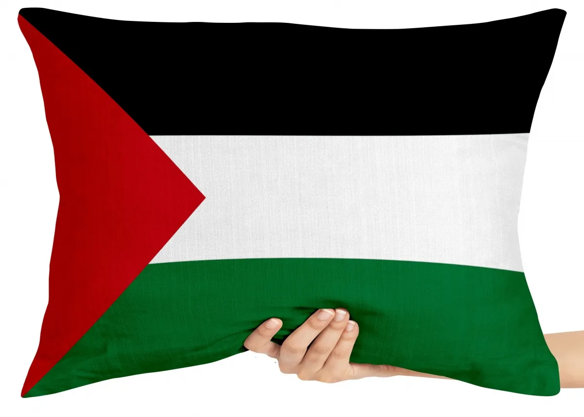 Almofada Gigante para sofá puff sala bandeira Palestina