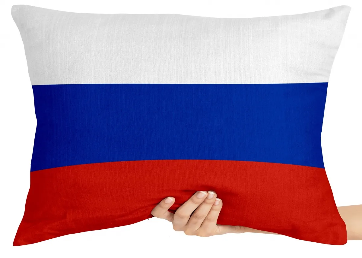 Almofada Gigante para sofá puff sala bandeira Russia russo