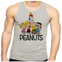Camiseta Regata adulto ou infantil charlie brown snoopy e turma - Foto 2