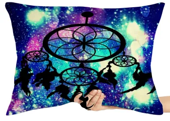 Almofada Gigante para sofá puff sala Filtro dos sonhos galáxia