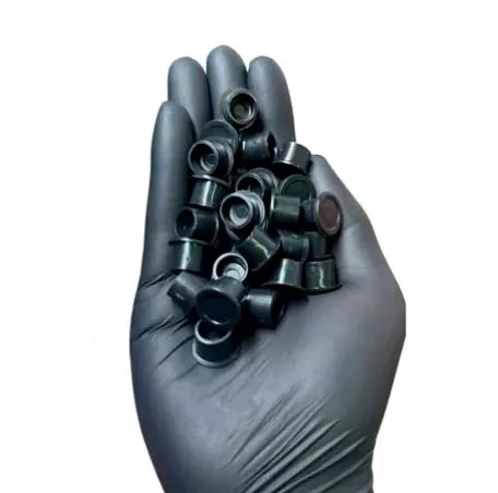 Batoque SILICONE Preto com Base M  - PCT 250 Unid Imagem