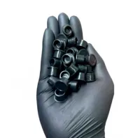 Batoque SILICONE Preto com Base M  - PCT 250 Unid