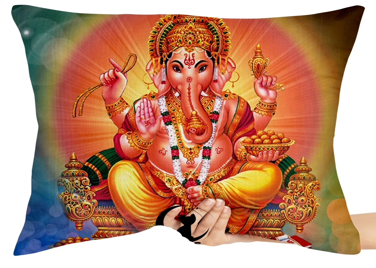 Almofada Gigante para sofá puff sala Ganesha sentado Imagem