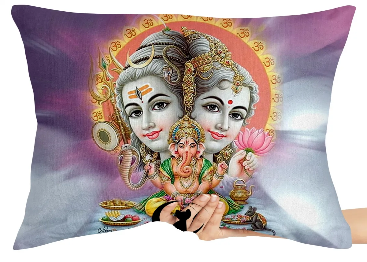 Almofada Gigante para sofá puff sala Lord Shiva Ganesha Imagem