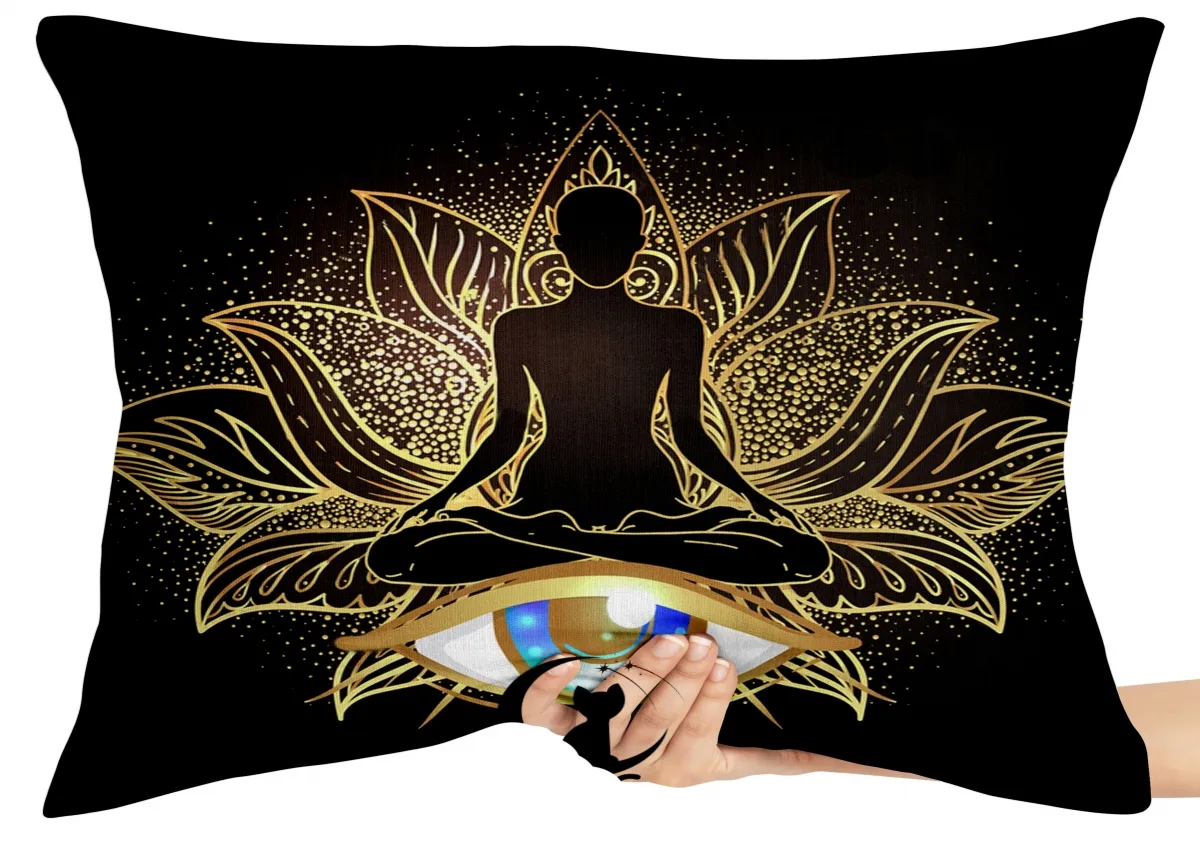 Almofada Gigante para sofá puff sala Meditar Olho de Hórus Imagem
