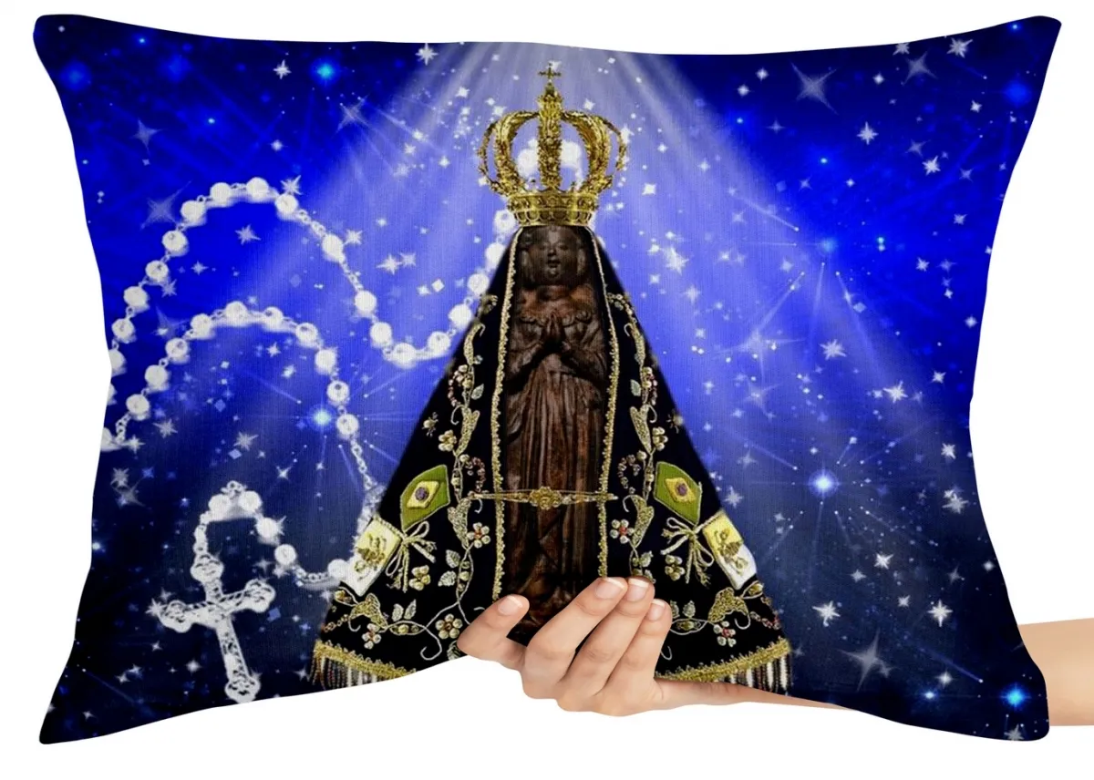 Almofada Gigante para sofá puff sala Nossa Senhora Aparecida Imagem
