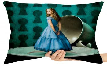 Almofada Gigante para sofá puff sala Alice no País das Maravilhas