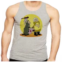 Camiseta Regata adulto ou infantil Coragem cão covarde donos - Foto 2