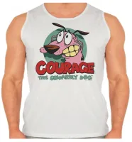 Camiseta Regata adulto ou infantil Coragem cão dog cachorro - Foto 2