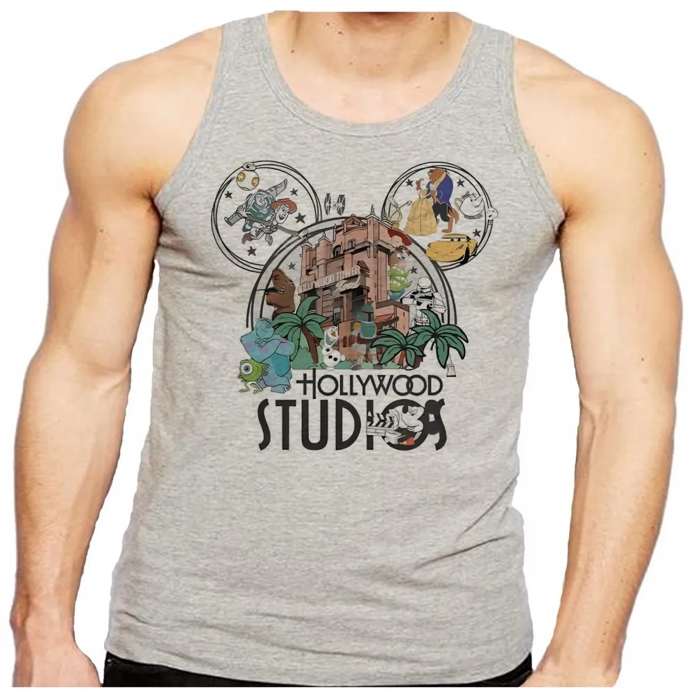 Camiseta Regata adulto ou infantil Disney park hollywood