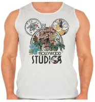 Camiseta Regata adulto ou infantil Disney park hollywood - Foto 2
