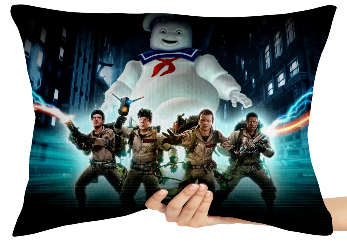 Almofada Gigante para sofá puff sala caça fantasmas boneco marshmallow Imagem