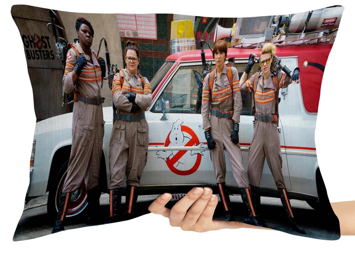 Almofada Gigante para sofá puff sala Caça fantasmas mulheres Imagem