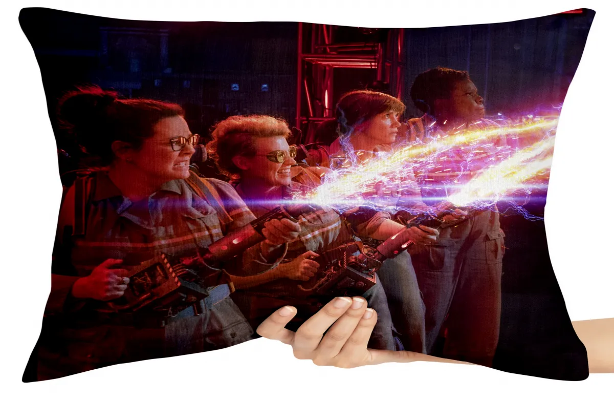 Almofada Gigante para sofá puff sala Caça fantasmas plasma Imagem