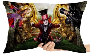 Almofada Gigante para sofá puff sala Chapeleiro Maluco Alice e o Tempo