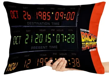 Almofada Gigante para sofá puff sala De volta para o futuro painel