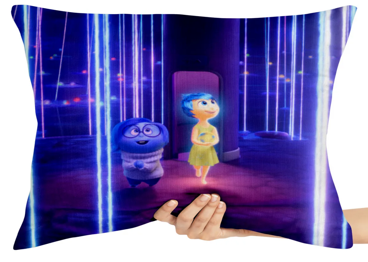 Almofada Gigante para sofá puff sala Divertidamente Alegria e Tristeza Imagem