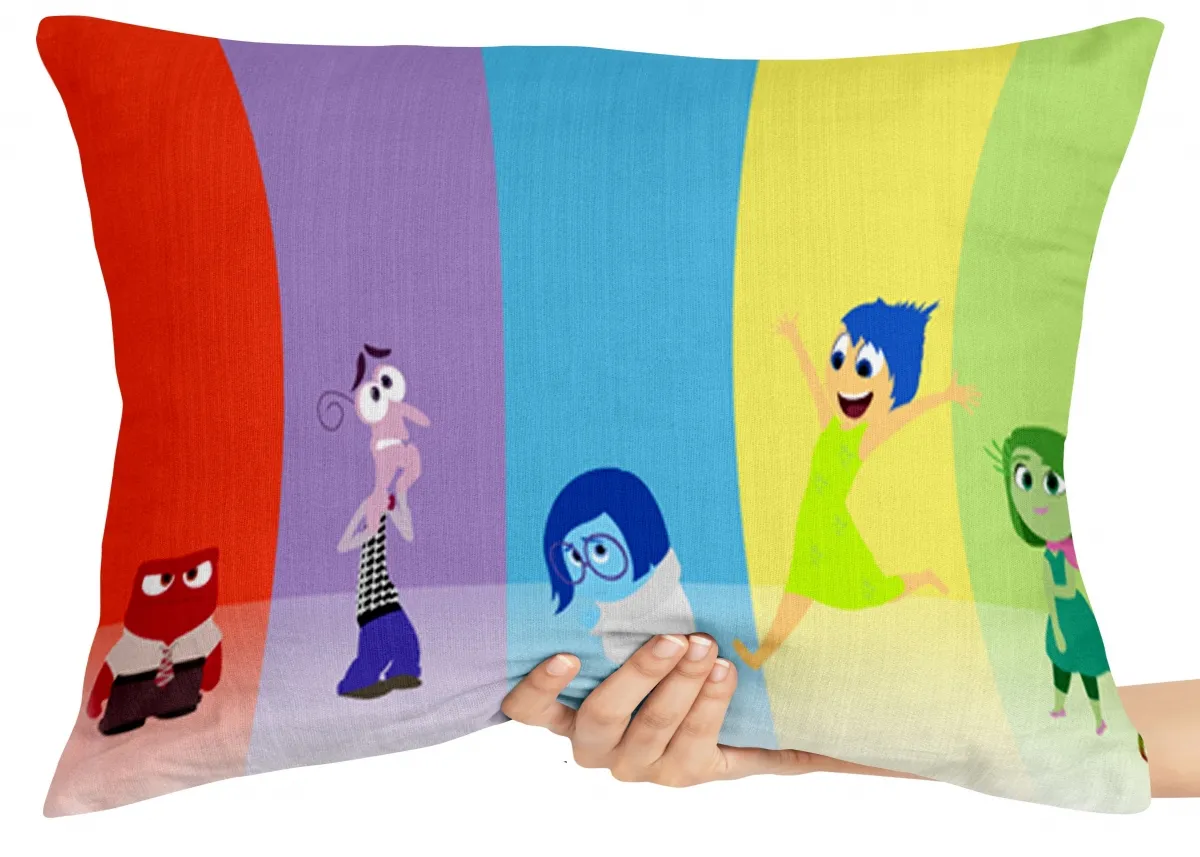 Almofada Gigante para sofá puff sala Divertidamente em tiras disney Imagem