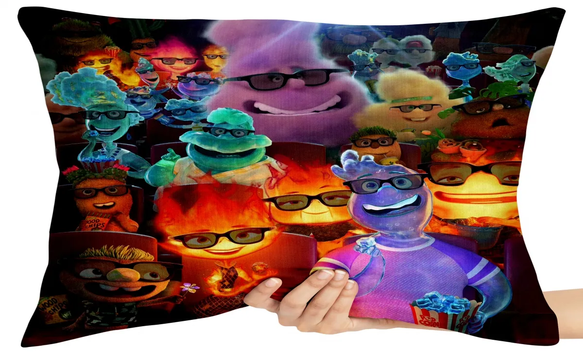 Almofada Gigante para sofá puff sala Elementais Disney Imagem