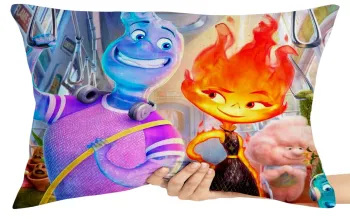 Almofada Gigante para sofá puff sala Elementos água e fogo