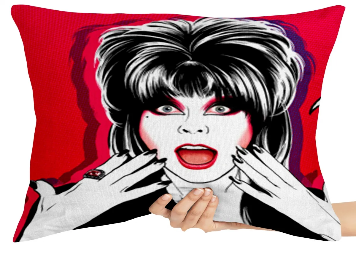 Almofada Gigante para sofá puff sala Elvira Hi baby rainha trevas