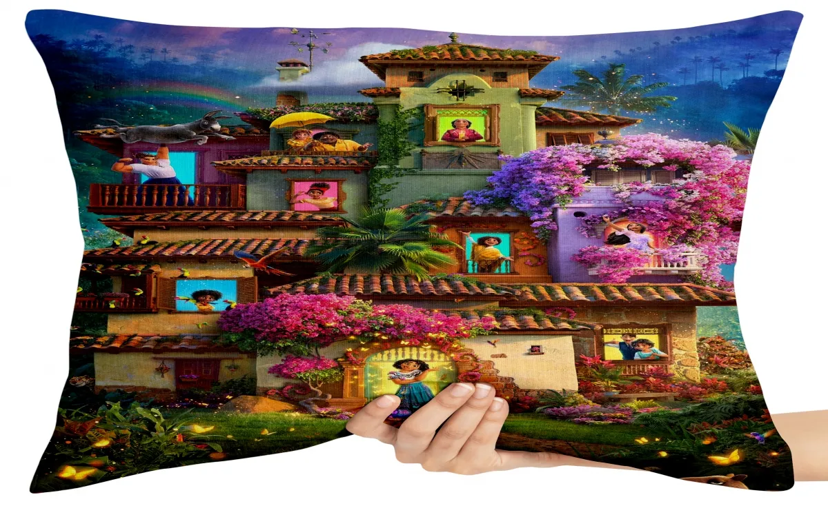 Almofada Gigante para sofá puff sala Encanto Disney todos Imagem
