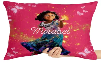 Almofada Gigante para sofá puff sala Encanto Mirabel rosa