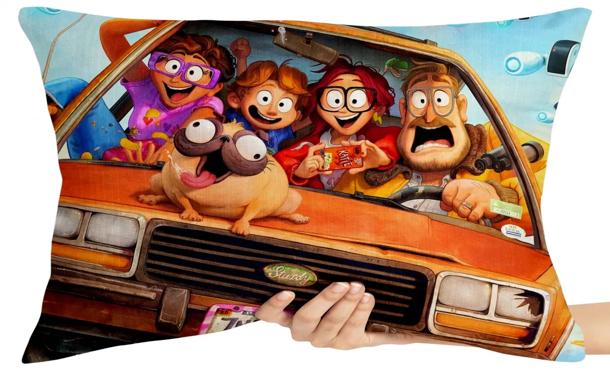 Almofada Gigante para sofá puff sala Família Mitchell Imagem