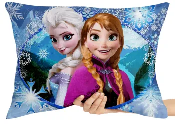 Almofada Gigante para sofá puff sala Frozen Elza e Anna