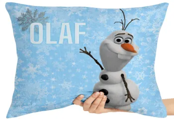 Almofada Gigante para sofá puff sala Frozen Olaf floco de neve