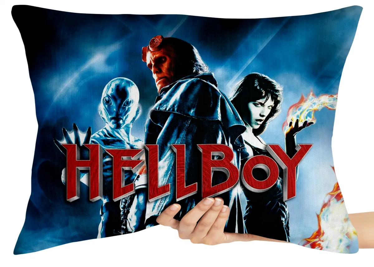Almofada Gigante para sofá puff sala Hellboy Diabo super heroi demonio