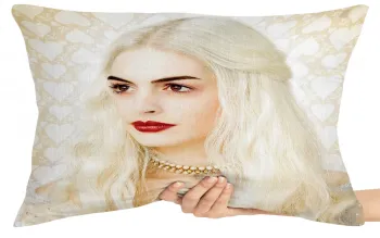 Almofada Gigante para sofá puff sala Rainha Branca Alice