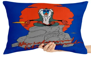 Almofada Gigante para sofá puff sala Rei Leão Rafiki