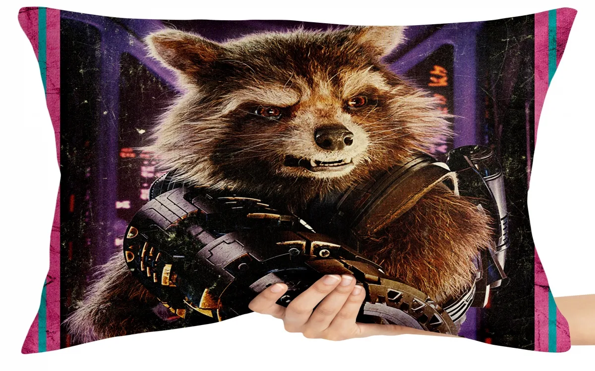 Almofada Gigante para sofá puff sala Rocket guardioes galaxia