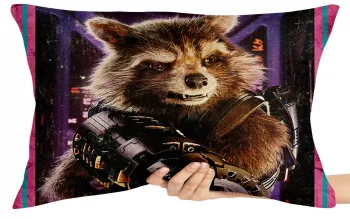 Almofada Gigante para sofá puff sala Rocket guardioes galaxia