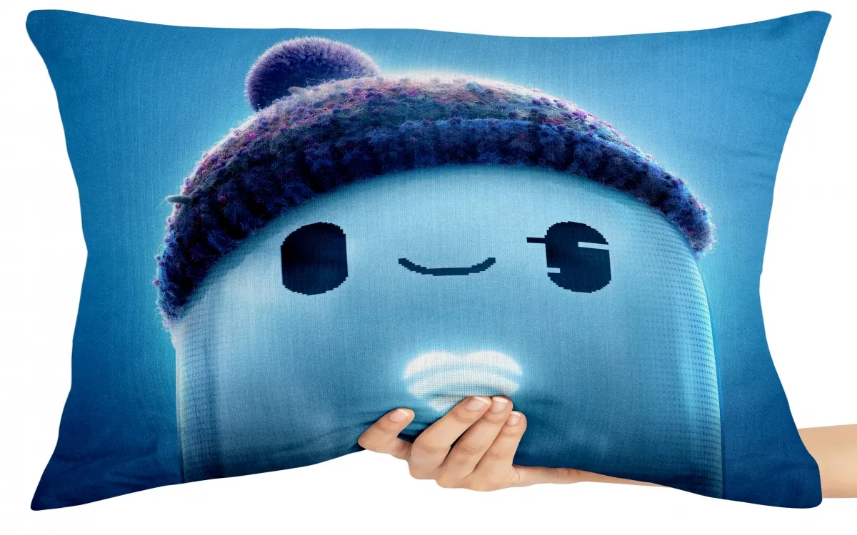 Almofada Gigante para sofá puff sala Ron Bugado toca Imagem