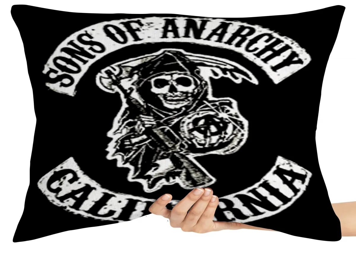 Almofada Gigante para sofá puff sala Sons of Anarchy gang logo