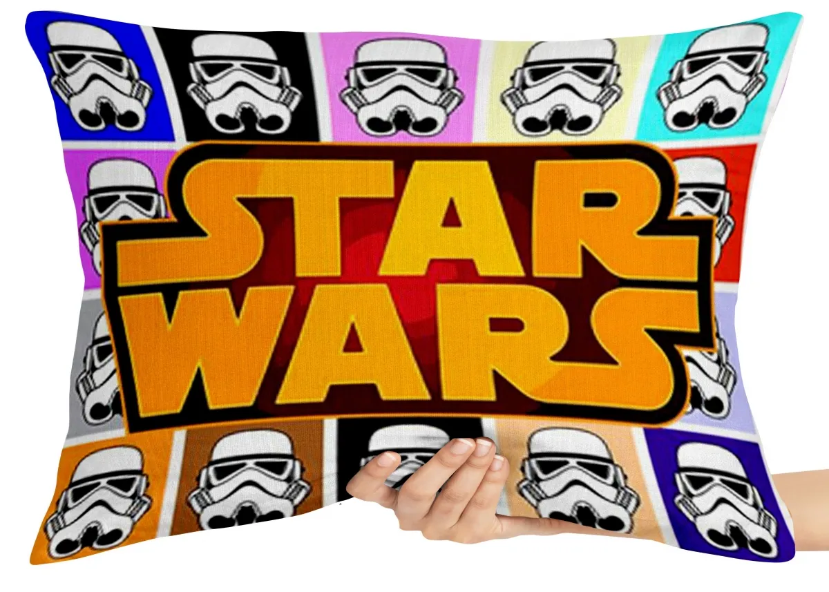 Almofada Gigante para sofá puff sala Star Wars jornada estrelas Imagem