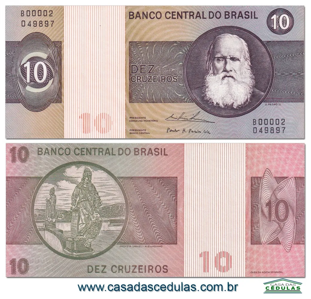 C139 - 10 Cruzeiros (D. Pedro II) - Fe Imagem