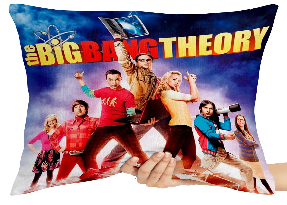 Almofada Gigante para sofá puff sala The Big Bang Theory Desenho Serie Imagem