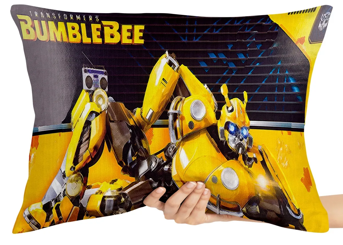 Almofada Gigante para sofá puff sala Transformers Bumblebee fusca Imagem