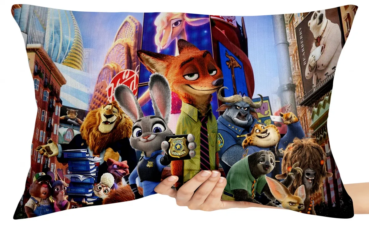 Almofada Gigante para sofá puff sala Zootopia Imagem