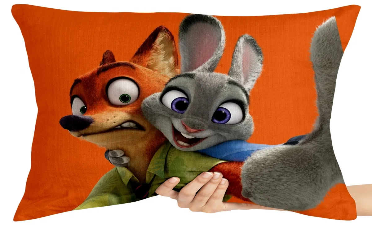 Almofada Gigante para sofá puff sala Zootopia Nick Judy