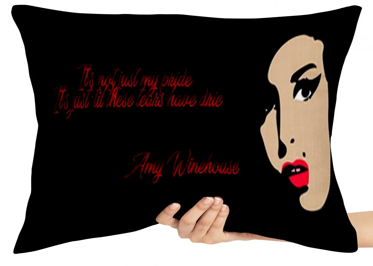 Almofada Gigante para sofá puff sala Amy Winehouse rock blues